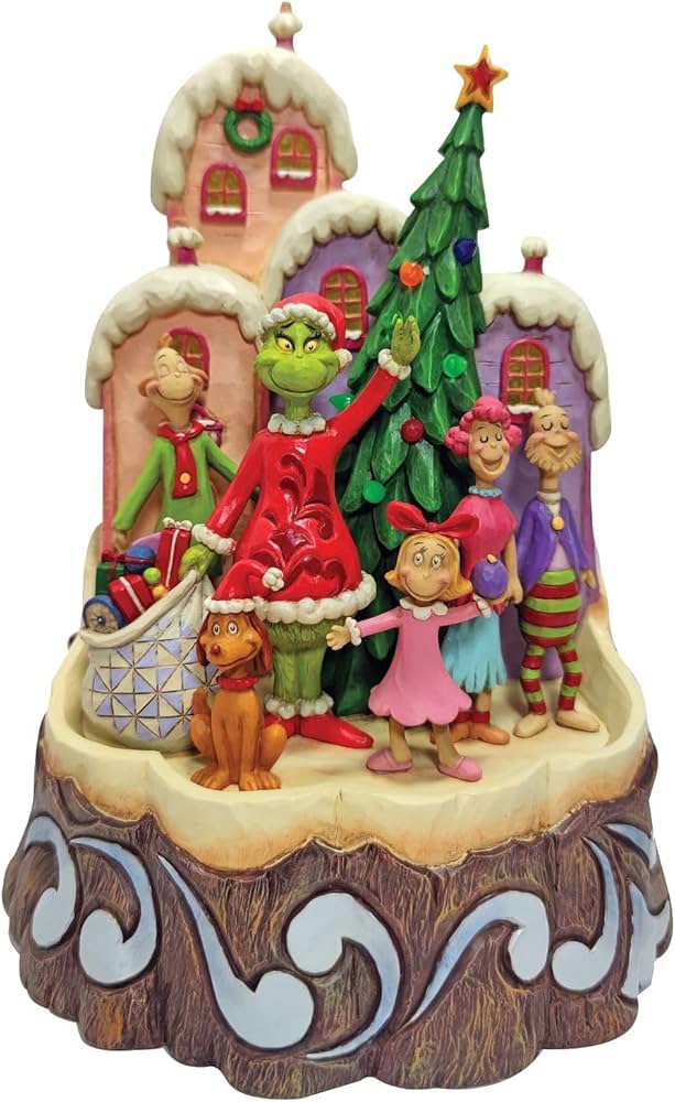 The Grinch By Jim Shore Grinch Carved By Heart Figurine, Green
