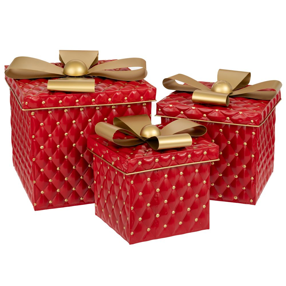 Set pacchi regalo in latta