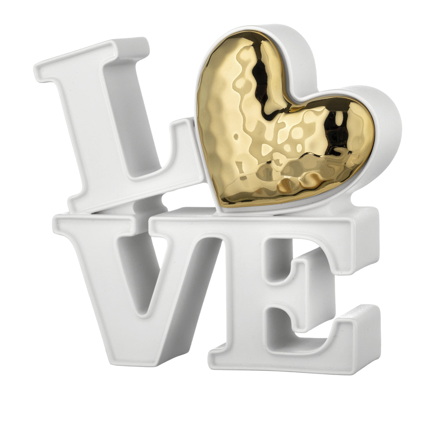 SCRITTA LOVE 12X12 BIANCA