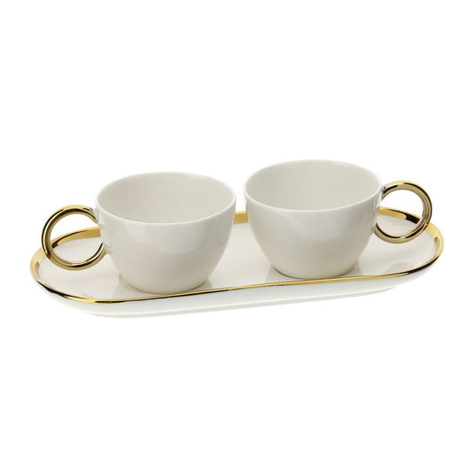 Hervit - Set 2 Tazzine da Caffè “Cottage”