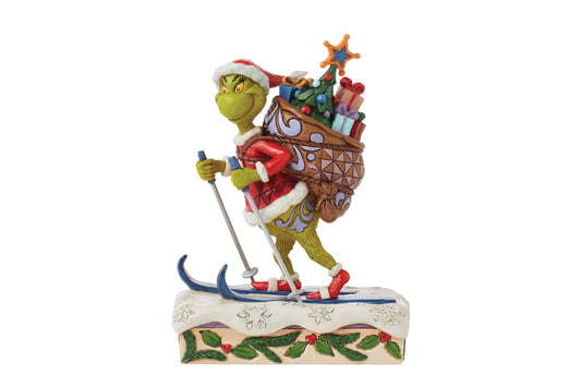 Enesco The Grinch by Jim Shore Grinch Skiing Figurine
