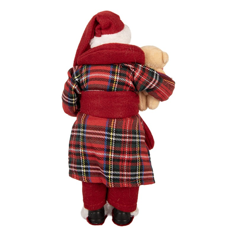 STATUETTA DECORATIVA DI NATALE BABBO NATALE 16X11X28 CM ROSSO PLASTICA