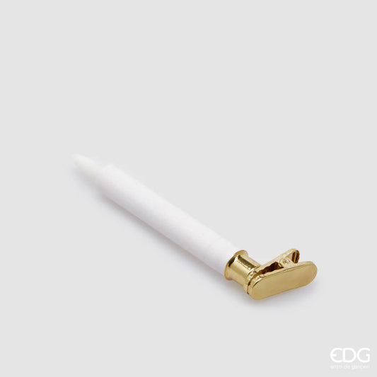 EDG Enzo De Gasperi Set 10 Candele Clip Bianca a Led con telecomando H13 cm