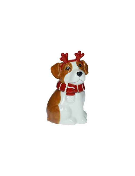 Barattolo cagnolino ceramica altezza 22cm