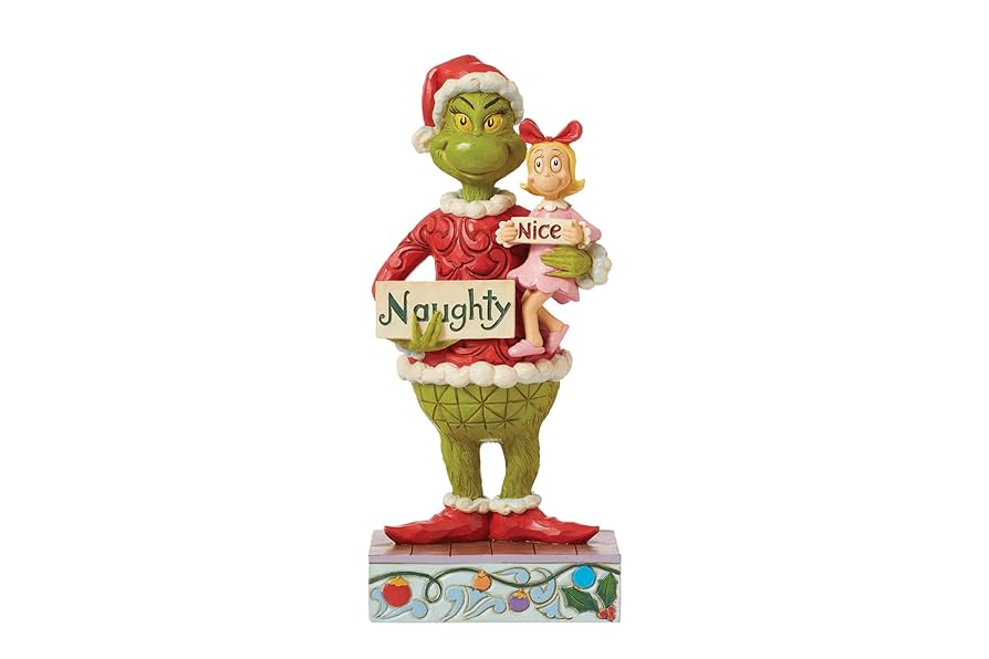 Enesco The Grinch by Jim Shore - Statuetta di Grinch e Cindy