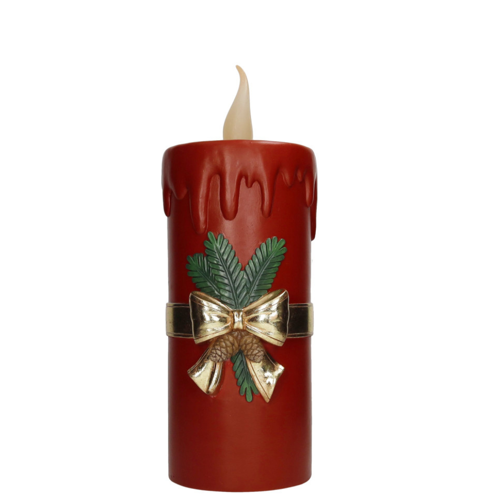 Candela rossa 44cm