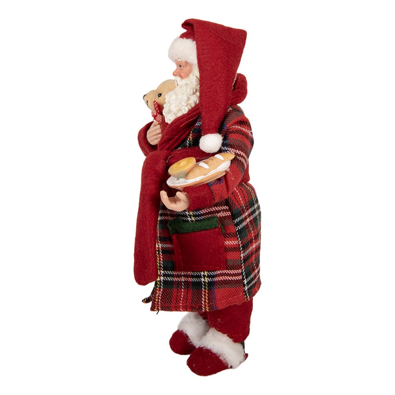 STATUETTA DECORATIVA DI NATALE BABBO NATALE 16X11X28 CM ROSSO PLASTICA