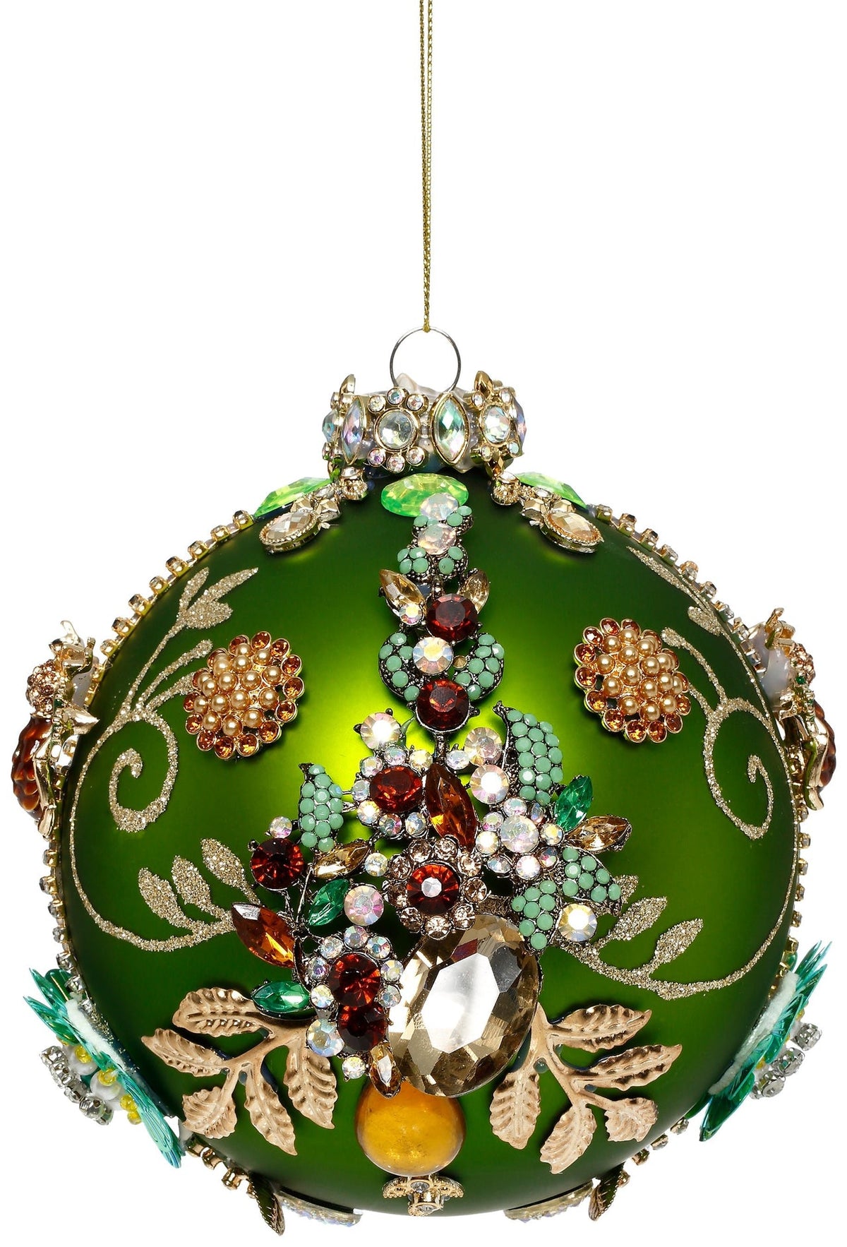 GOODWILL Mark Roberts Sfera di natale in vetro con gioielli "Kings Jewel" 13 cm