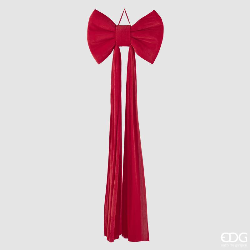 EDG Enzo De Gasperi Fiocco In Velluto H210 cm Rosso