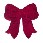 Blanc Mariclò Set 2 tovagliette fiocco di natale in cotone rosso "Velluto Collection" 35x50 cm
