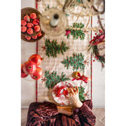 Blanc Mariclò Runner di natale in cotone "Magia di Abeti" 45x150