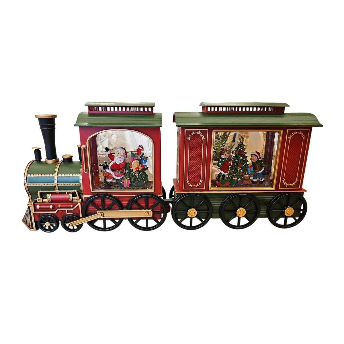 L'arte di Nacchi Treno natalizio luci led e musica 49x7xH20 cm