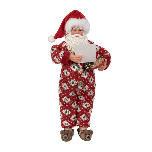 STATUETTA BABBO NATALE 28 CM ROSSO PLASTICA