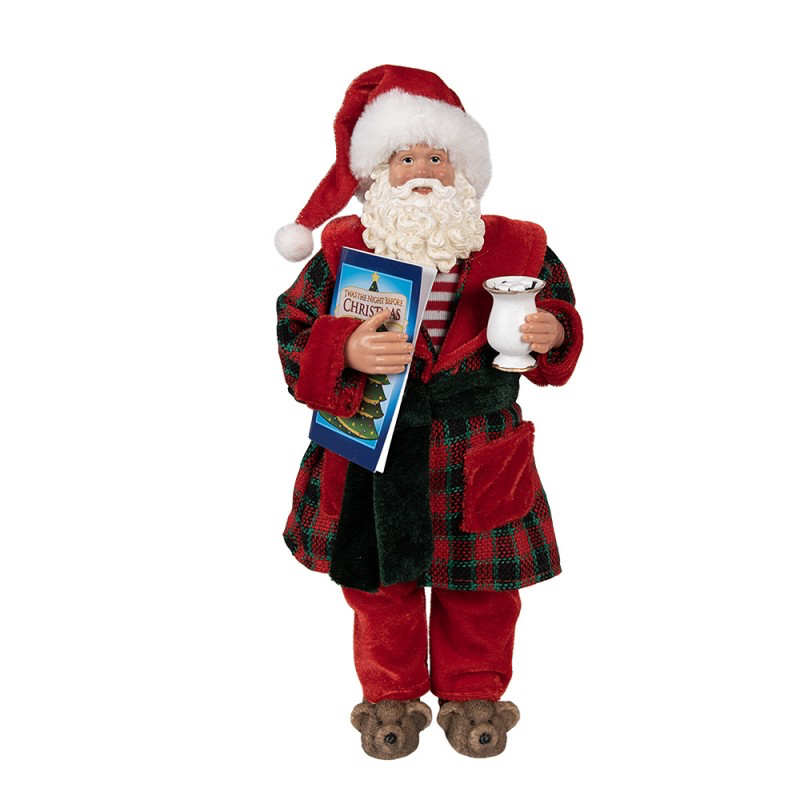 STATUETTA BABBO NATALE 28 CM ROSSO PLASTICA