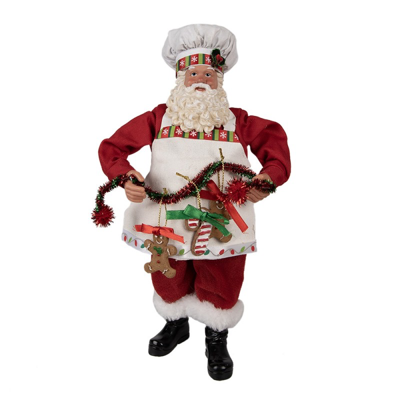 STATUETTA BABBO NATALE 28 CM ROSSO PLASTICA