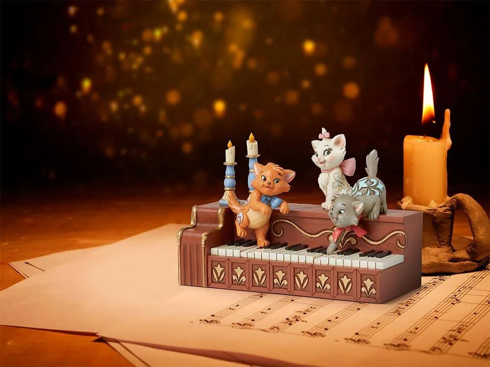 Aristogatti su pianoforte 13 cm Disney Traditions
