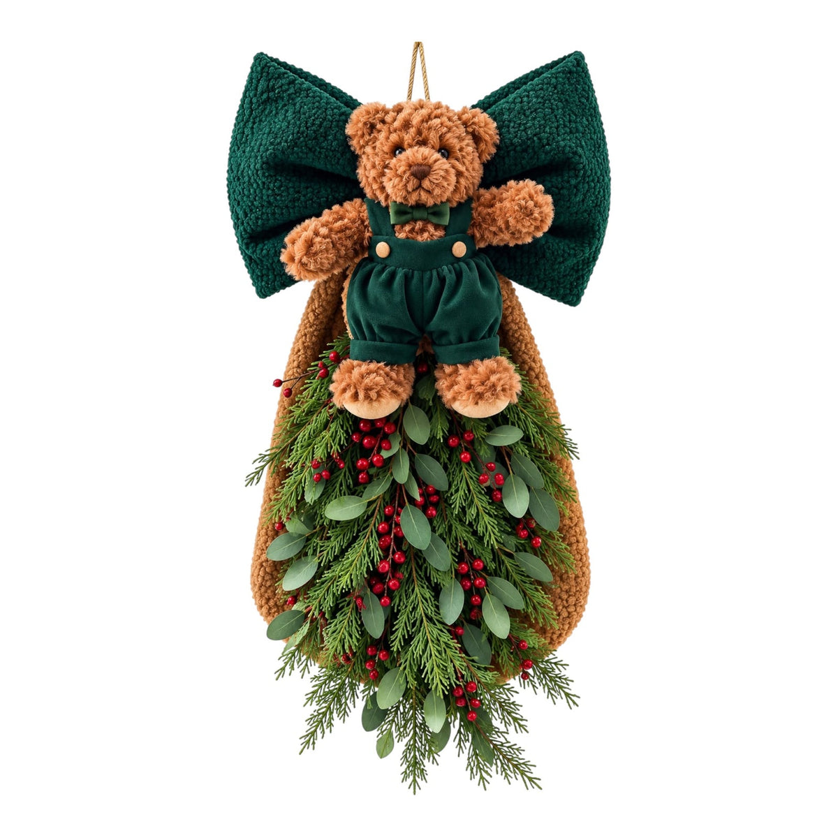 Fiocco in Tessuto Bouclé con Teddy e Vischio 85 cm - Sara's Idea