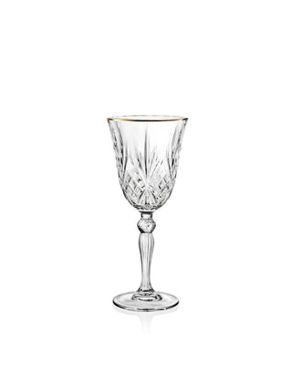 CALICE GOLD AND GOLD CRYSTAL GLASS SET 12PZ - Brandani