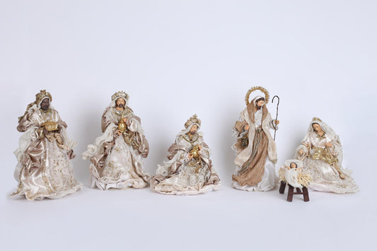 Natività con Re magi - fiori di lena