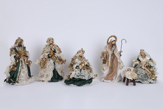 Natività con Re magi - fiori di lena