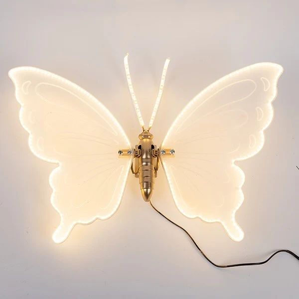 farfalla led eurolamp  80 centimetri movimento