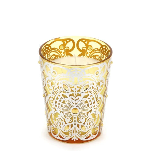 Hervit - Candela Vaso vetro bisanzio giallo piccolo